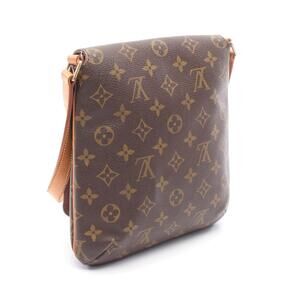 Louis Vuitton Monogram Brown Short Bag Salsa Shoulder Musette